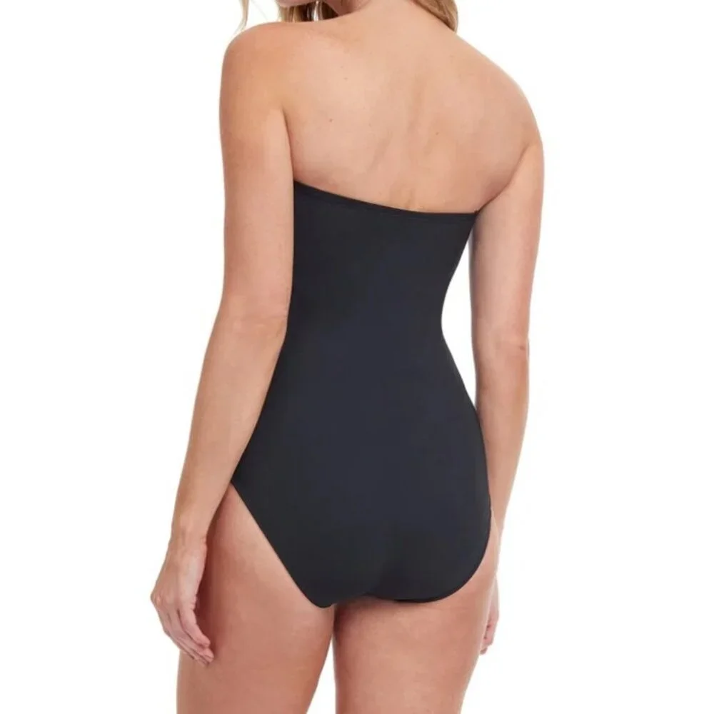 Gottex Onyx Bandeau Strapless One Piece Swimsuit NWOT - Picture 9 of 10